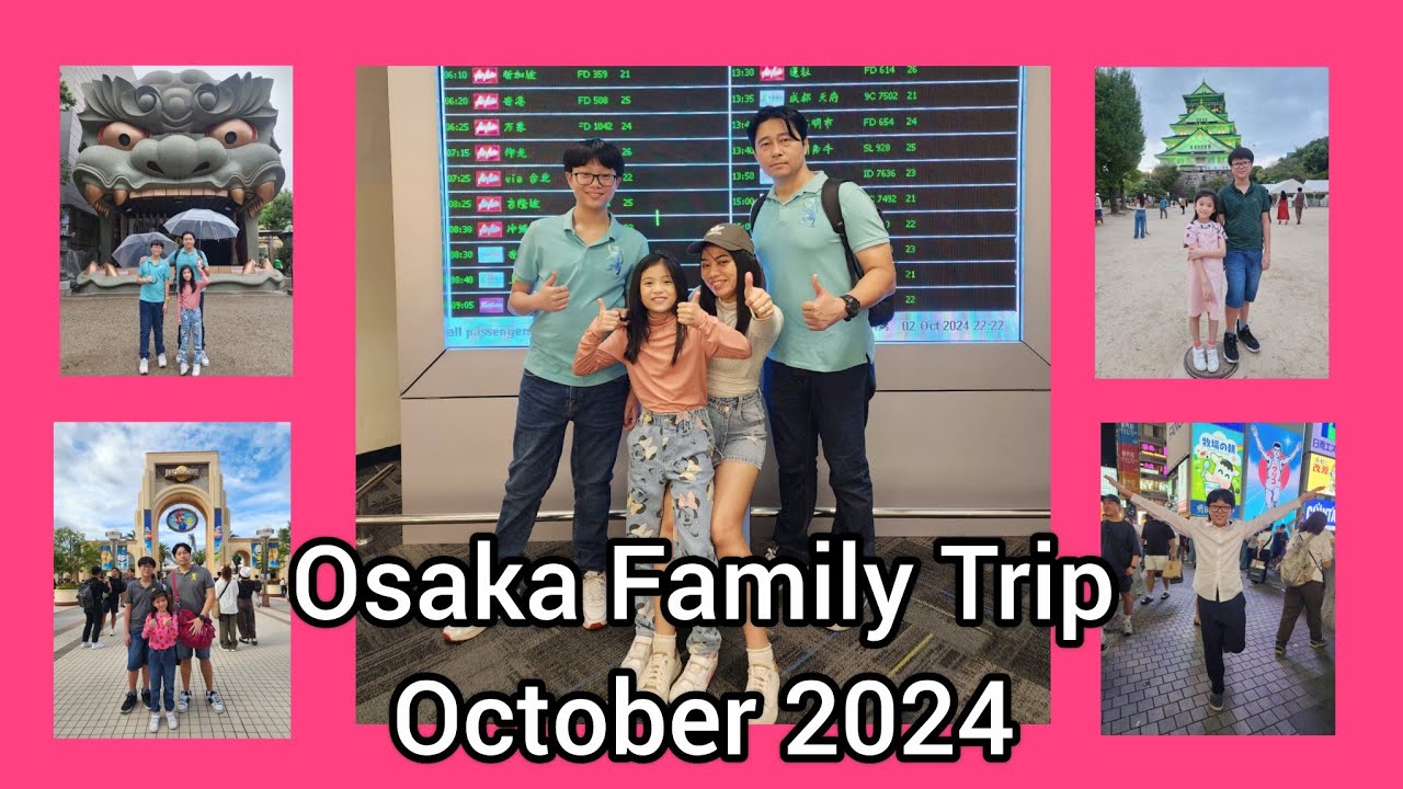 Osaka Family Trip 2024 💗 #firstfrontfamily#osaka#japan#familytrip