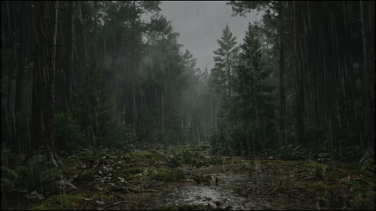 Soothing Rain and Distant Thunder – Peaceful Ambience for Study and Deep Relaxation