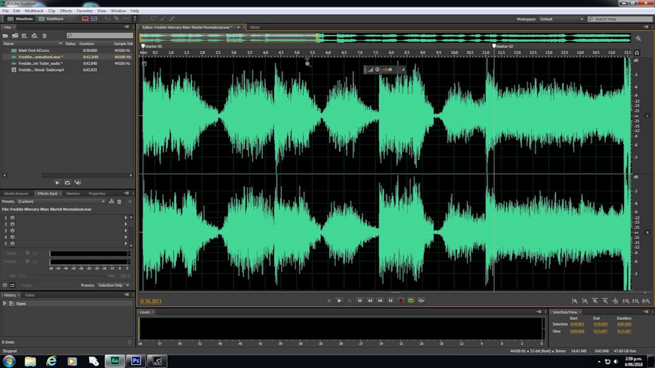 Marc Martel vs Freddie Mercury Spectral Pitch Comparison
