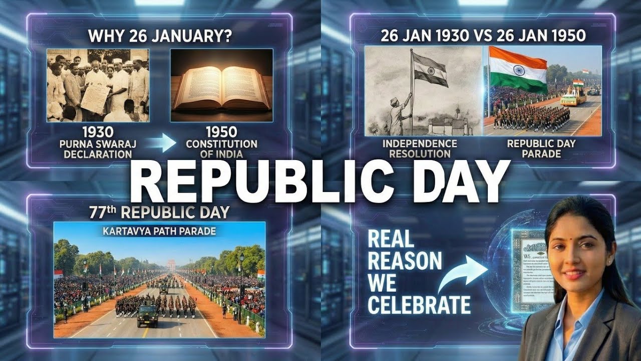 History of 26 January: From Purna Swaraj (1930) to Republic Day (1950) | SH LearninGyan 
