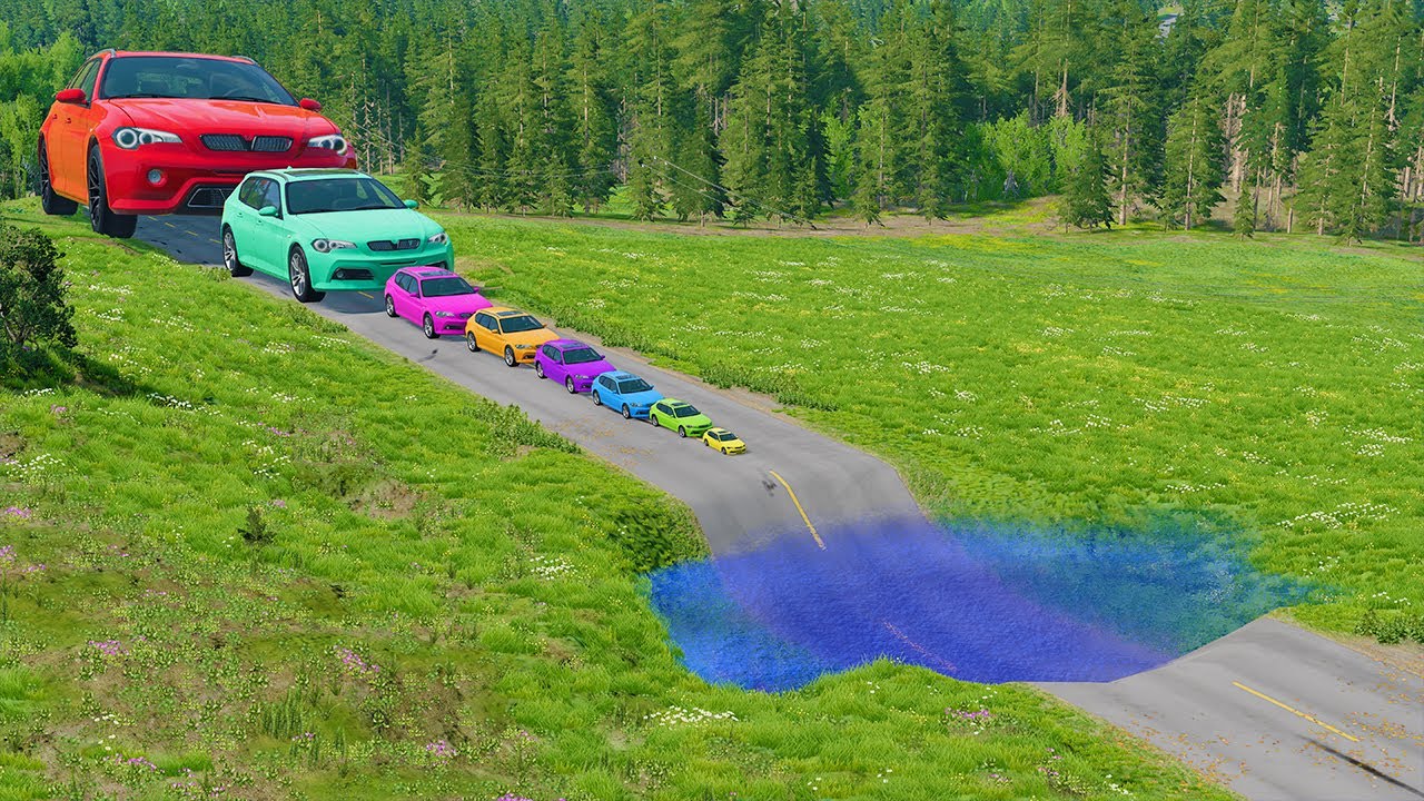 Small & Giant Car vs Deep Water BeamNG.Drive