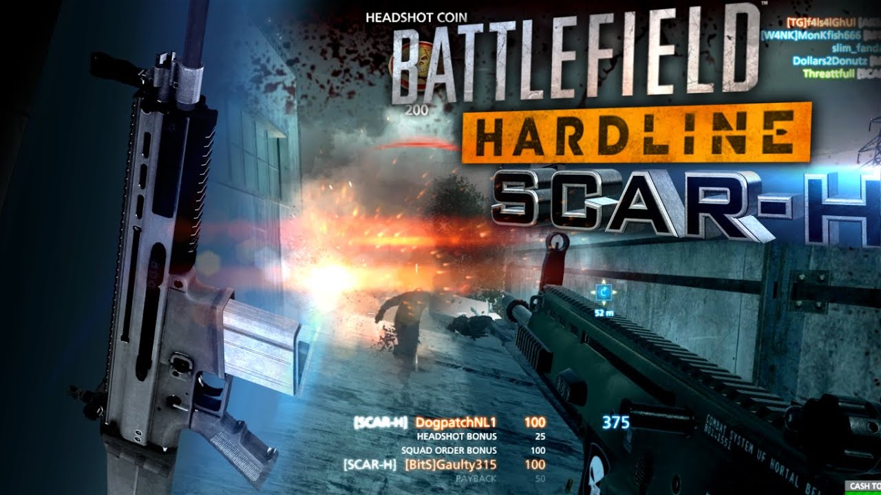 SCAR-H | Battlefield Hardline Montage by Threatty [60fps]