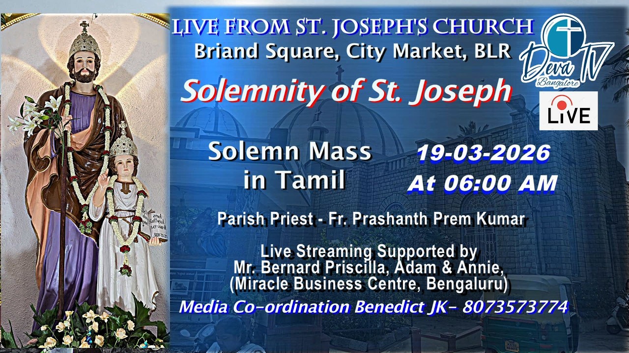 The Solemnity of St Joseph Spouse of the Blessed Virgin Mary, Holy Mass in Kannada at Briand Square