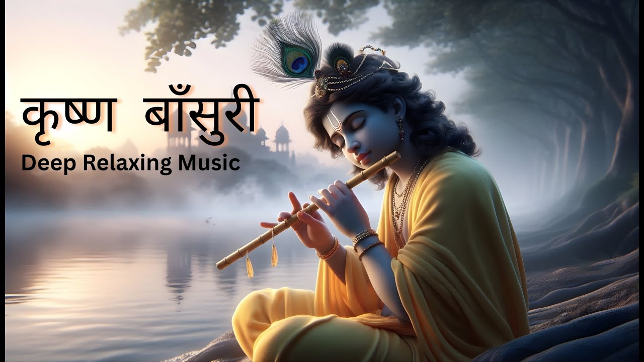 Krishna Flute Music 🌿 Morning Peace • Relaxing Mind