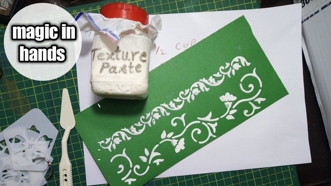 How to make texture paste at home by magic in hands...