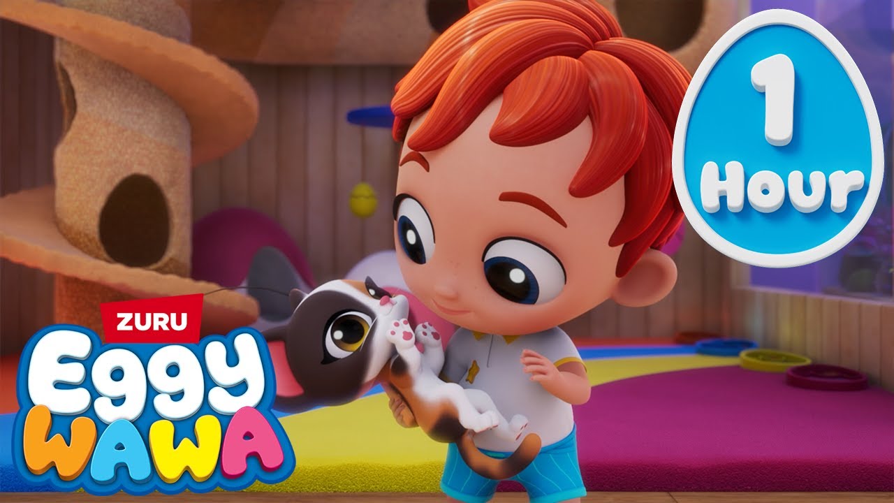 🚜 Eggy Wawa's Journey | 1 Hour Rhymes and Songs Adventure Compilation 🎶| Preschool Favorites 🚀