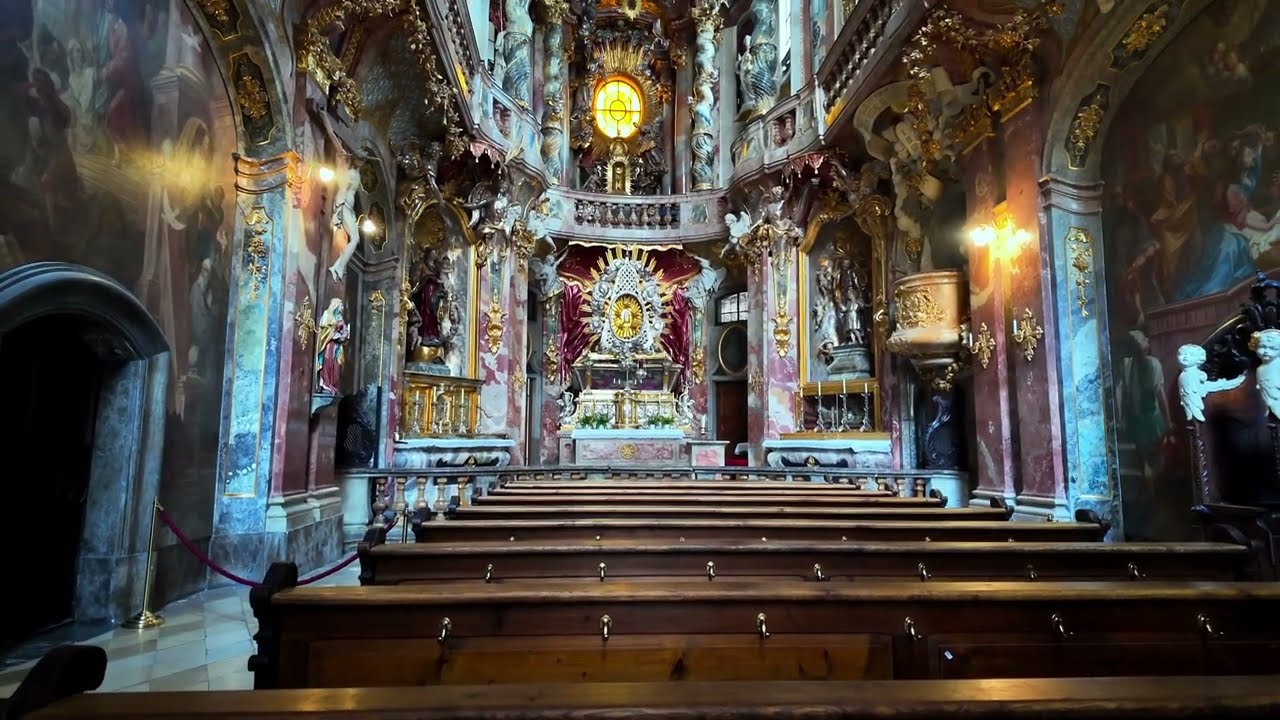 Munich’s Most Stunning Baroque Church | Silent Walk in Asamkirche