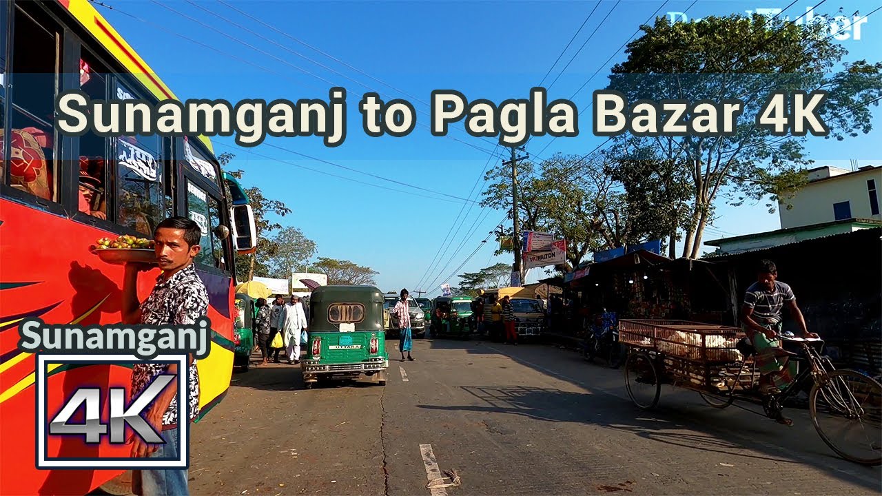 Sunamganj to Pagla Bazar 4K | Scenic Drive | Sylhet Bangladesh | Road Tuber