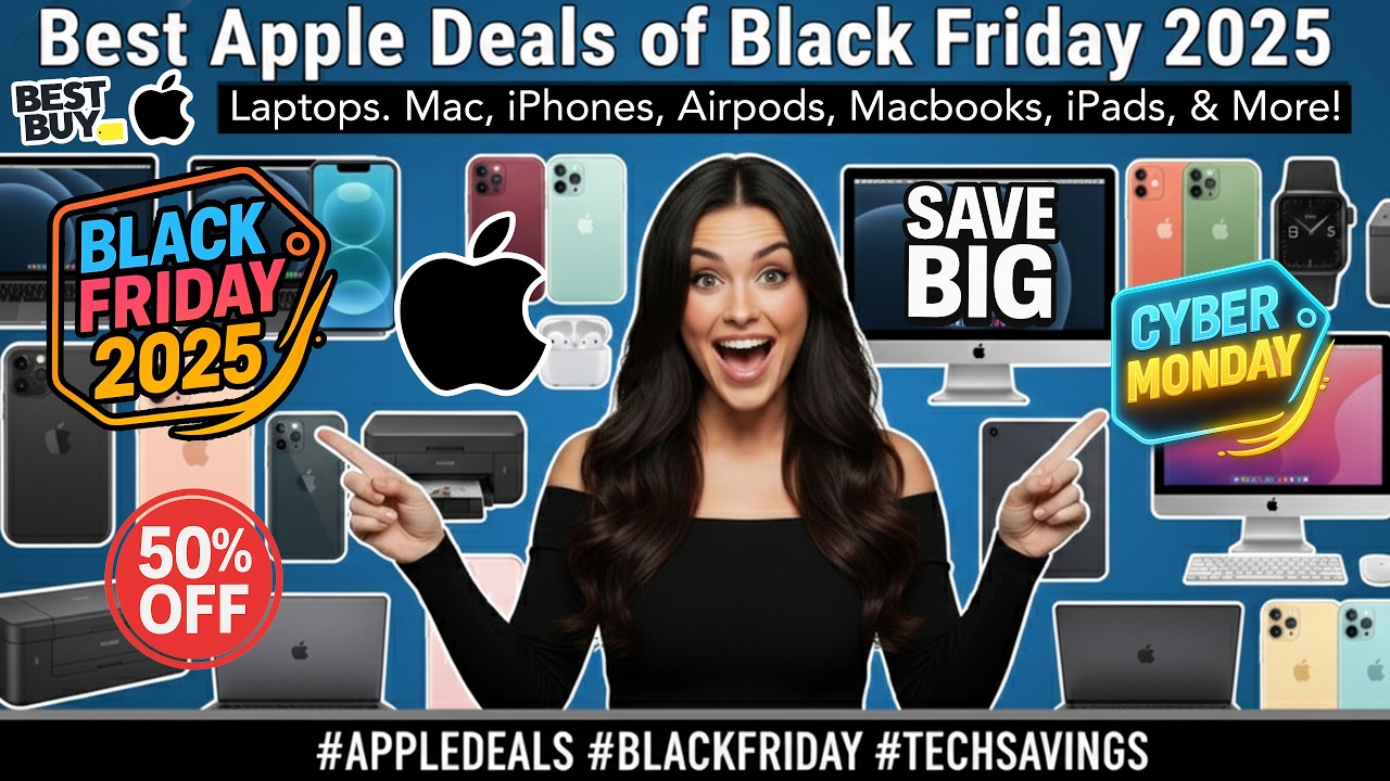 Black Friday & Cyber Monday Apple Deals 2025 &mdash; MacBooks, iPads, iPhones, AirPods & More! #apple #ios