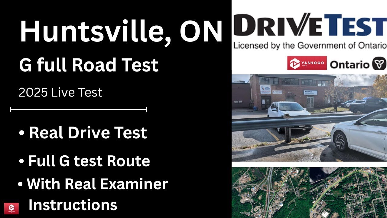 G Road Test Huntsville Ontario | Full Route, Real Road Test & Map Breakdown | G Road Test Video