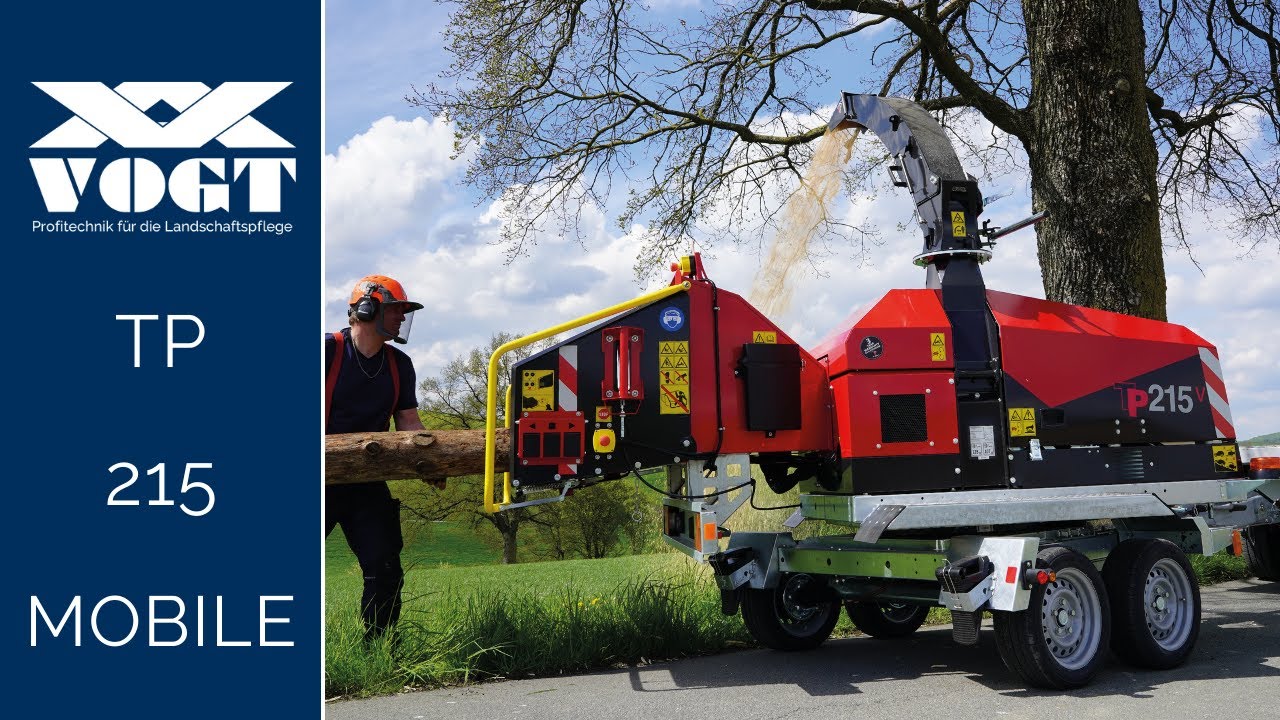 Holzhacker mit PKW-Fahrwerk - TP 215 MOBILE - Materialstärken bis 215 mm