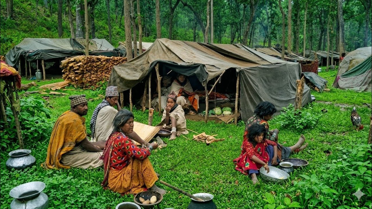 Real Forest Tribe Life in Nepal | Survival, Traditional Cooking & Jungle Living | Part 9