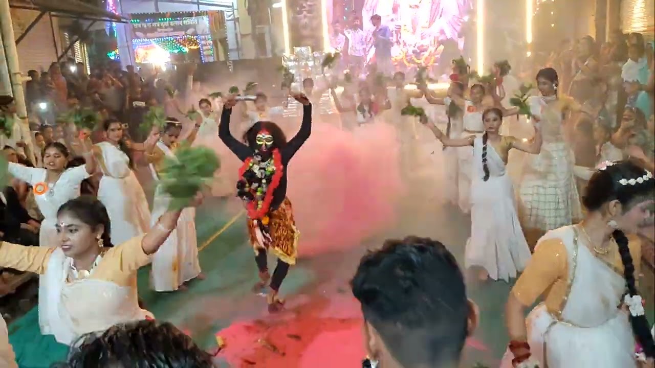 Mahishasur vadh kali maa ke dwara mahalakshmi garba group by simran