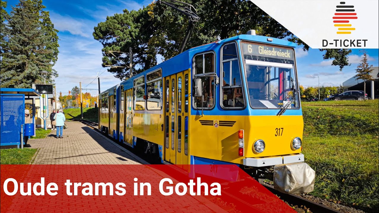 Oude TRAMS in GOTHA | reis door THÜRINGEN met D-TICKET #BartVlog