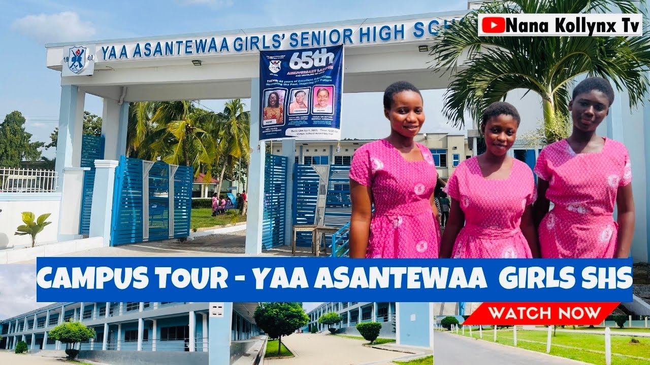 How Beautiful is YAA ASANTEWAA GIRLS SHS Campus | AdehyeMma | YAGHS | Campus Tour