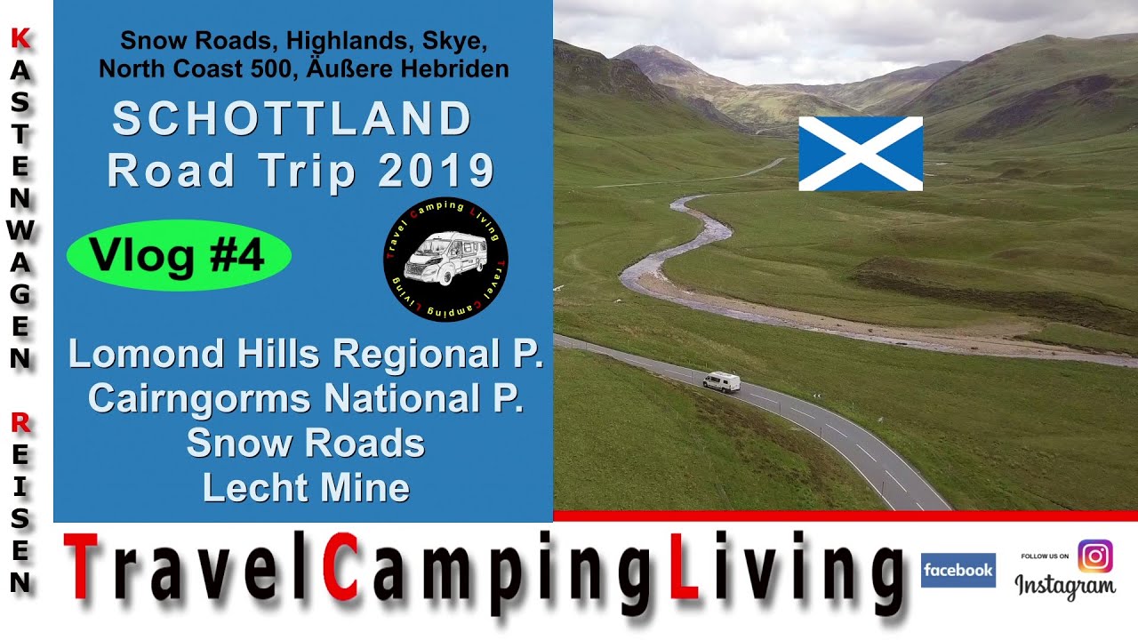 VLOG#4 | Schottland Tour 2019 | Lomond Hills Regional Park | Snow Roads Cairngorms National Park