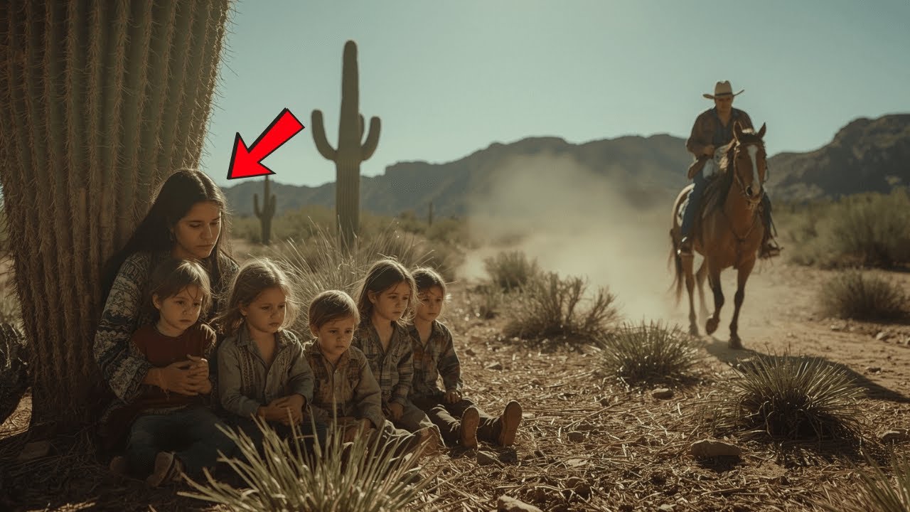 La tribu abandon&oacute; a la mujer apache con sus 5 hijos... El vaquero dijo: 