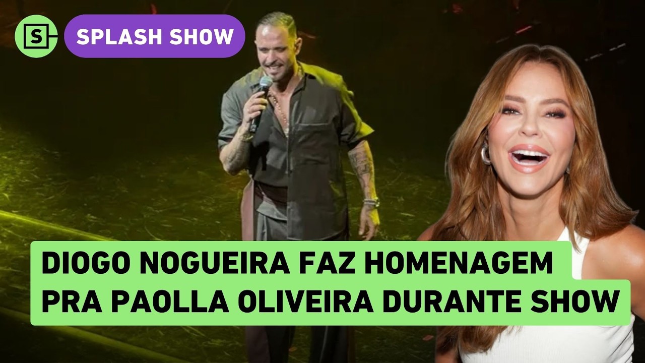 EXCLUSIVO! Paolla Oliveira reage a homenagem de Diogo Nogueira em show, veja o que ela falou