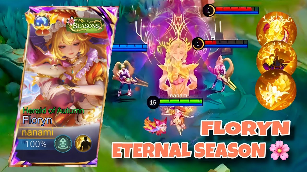 Floryn New Season Skin Effects! 🍂🍁💖 ~ MLBB