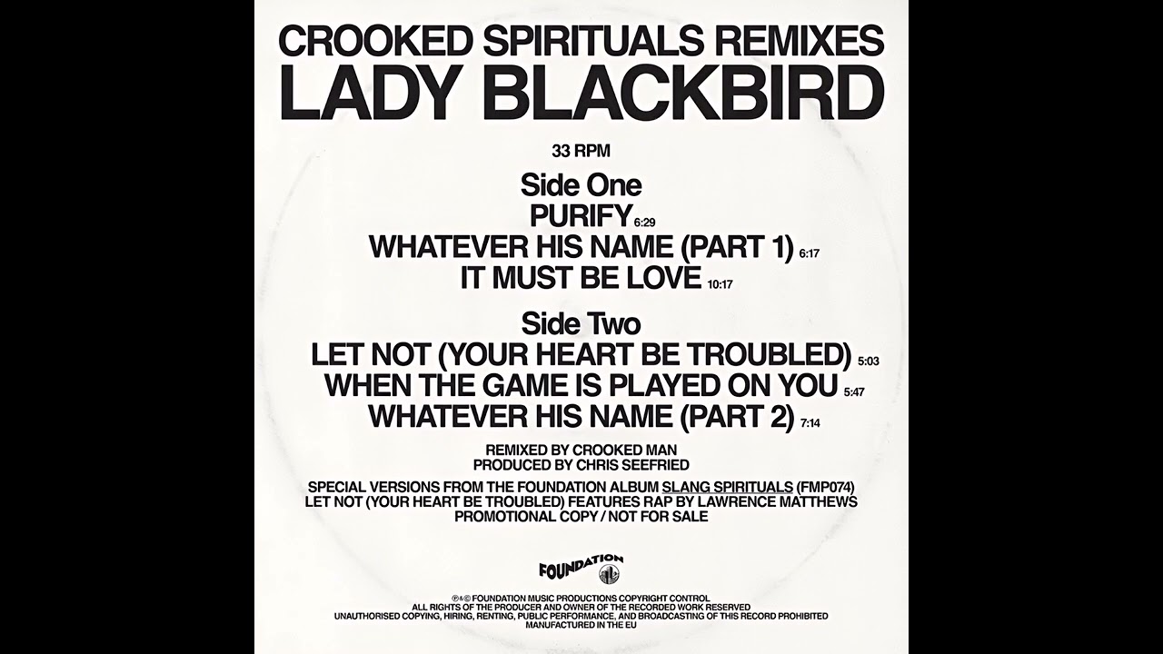 Lady Blackbird VS Crooked Man - Purify