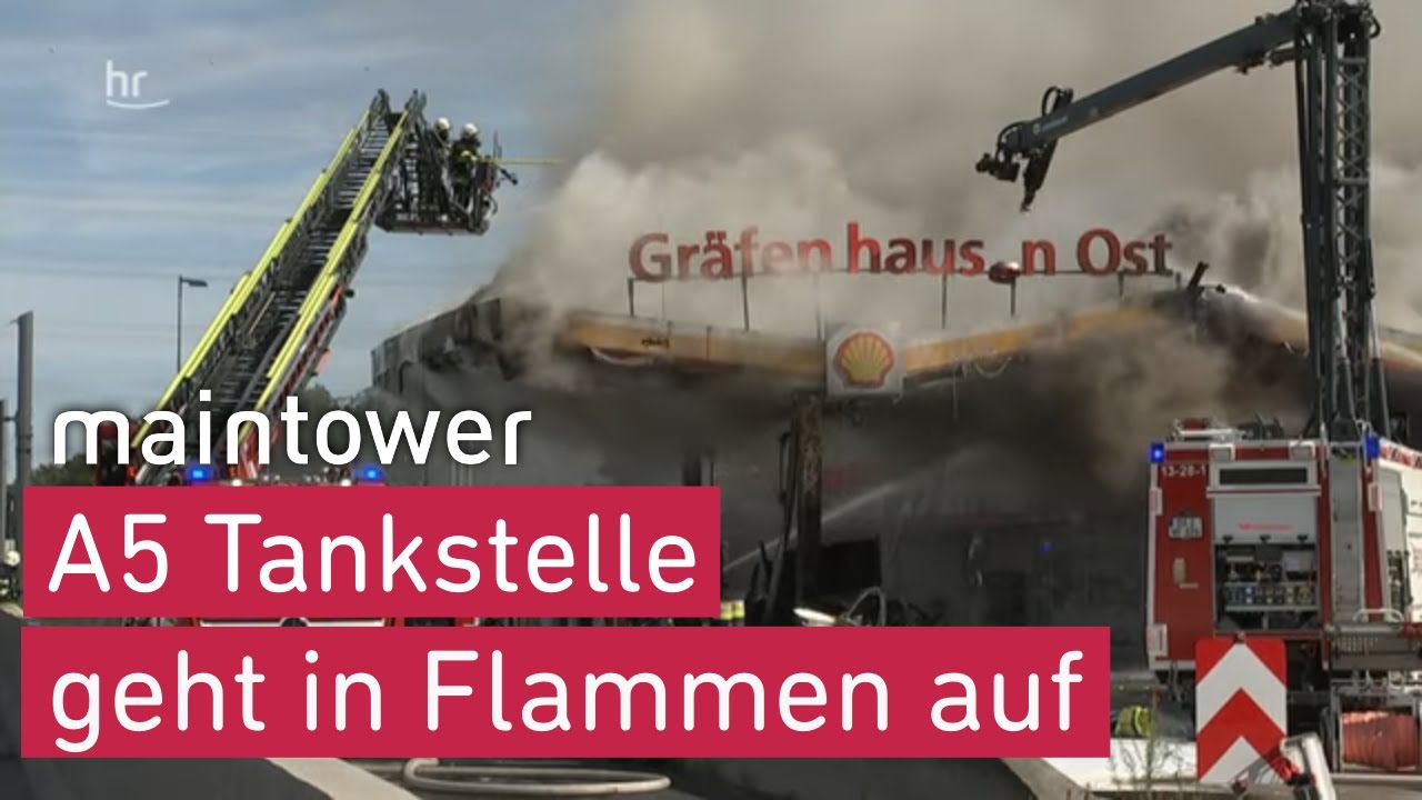 Raststätte Gräfenhausen geht in Flammen auf | maintower