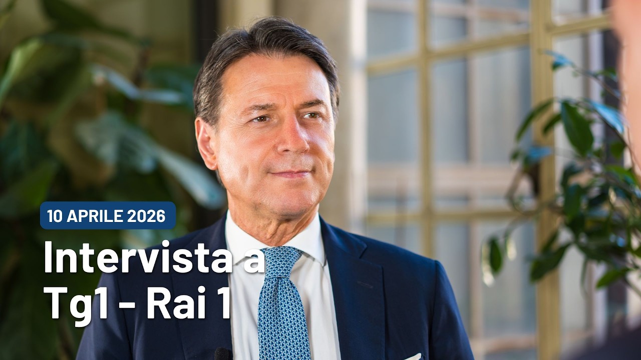 Giuseppe Conte intervista al Tg1 | 10/04/2026