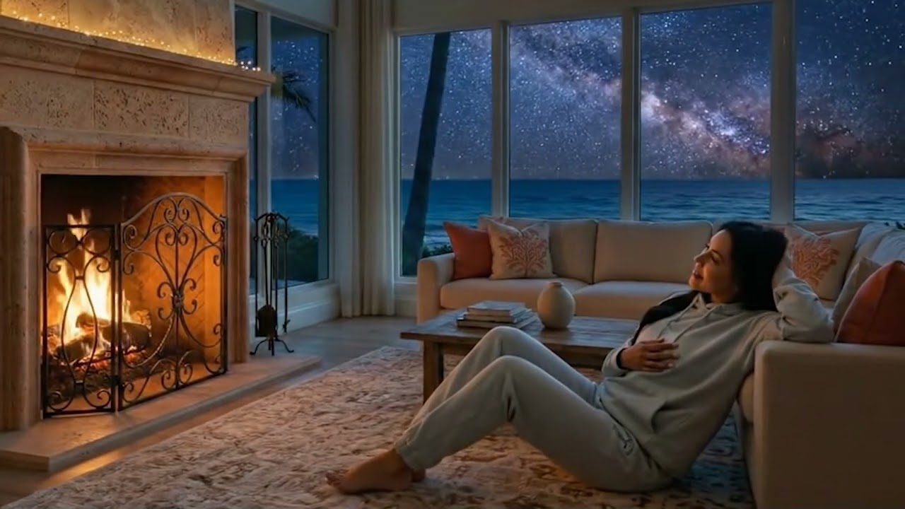Komfy Fireplace LoFi 🔥 Cozy Beats for Chill Nights, Study, Relax & Unwind