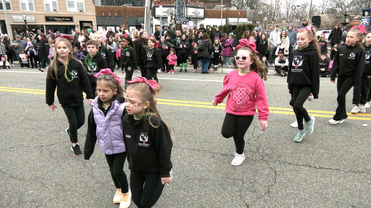 Shea-Jennings School of Irish Dance performs after the Cranford St Patrick's Day parade