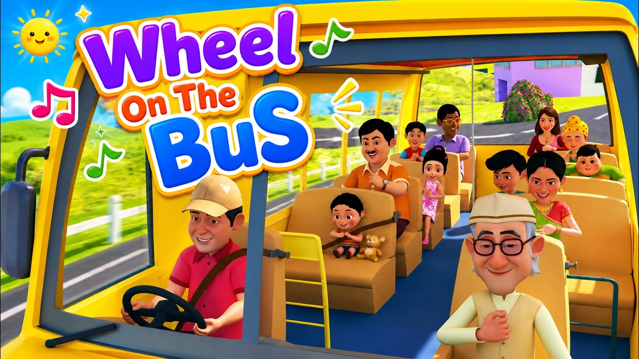 Wheels on the Bus Nursery Rhymes  | Wheels On The Bus Song | TMKOC Rhymes