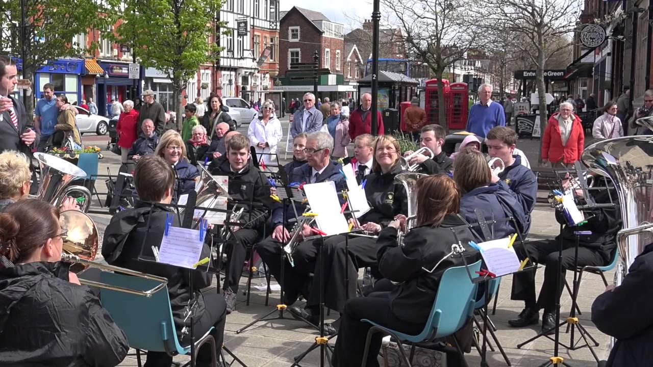 Hebden Bridge Brass Band - Abide with me - Lytham Square