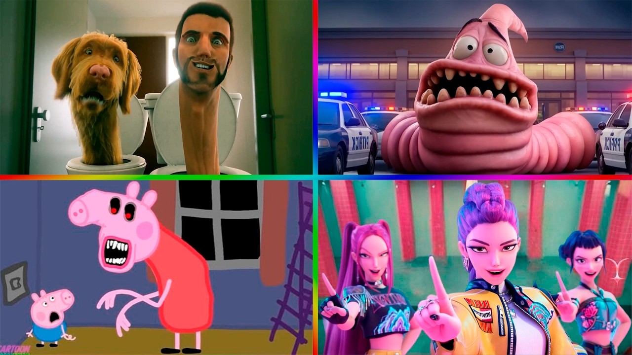 PATRICK EXE 🆚 Kpop demon hunter 🆚 Skibidi Toilet 🆚 PEPPA PIG EXE 🎵Who is win Tiles Hop EDM Rush