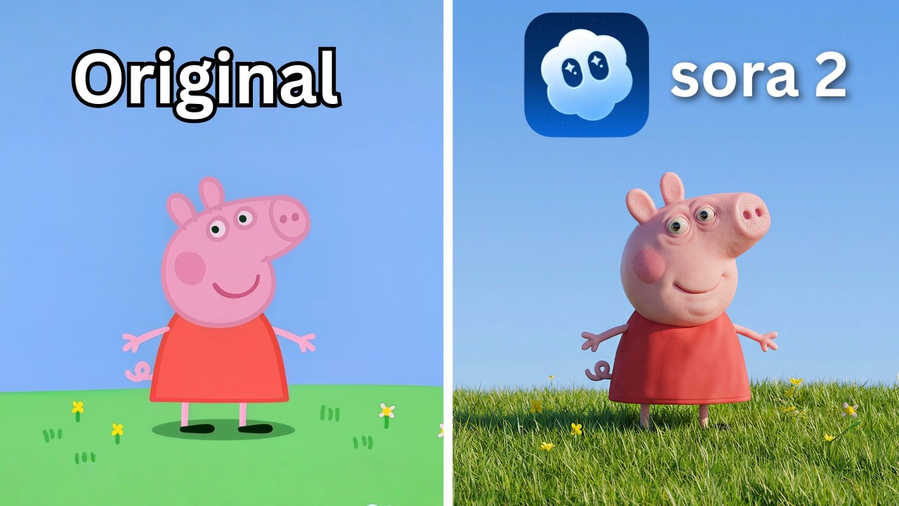 Sora 2 Remake iconic Scenes From Peppa Pig But Realistic