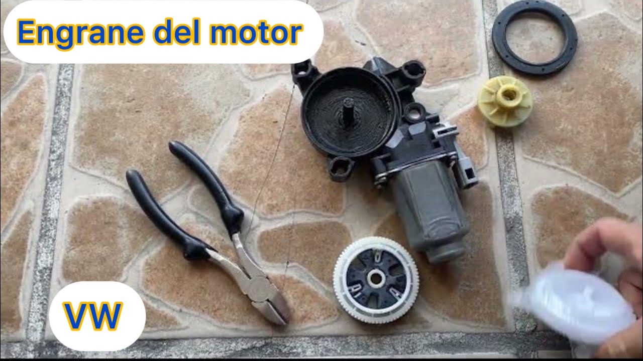 Como reparar falla en motor eléctrico de cristal / cambio de engrane VW Vento