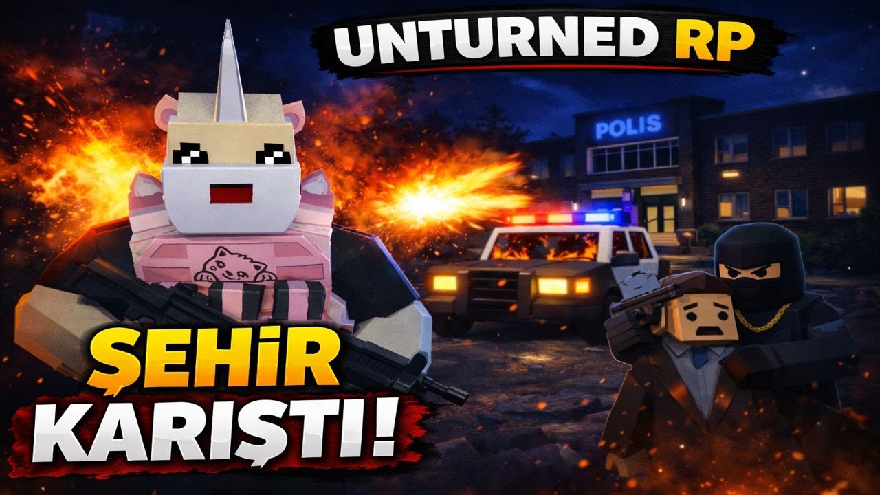 Unturned RP Ama Mini Terörista Açınca OLAY ÇIKTI