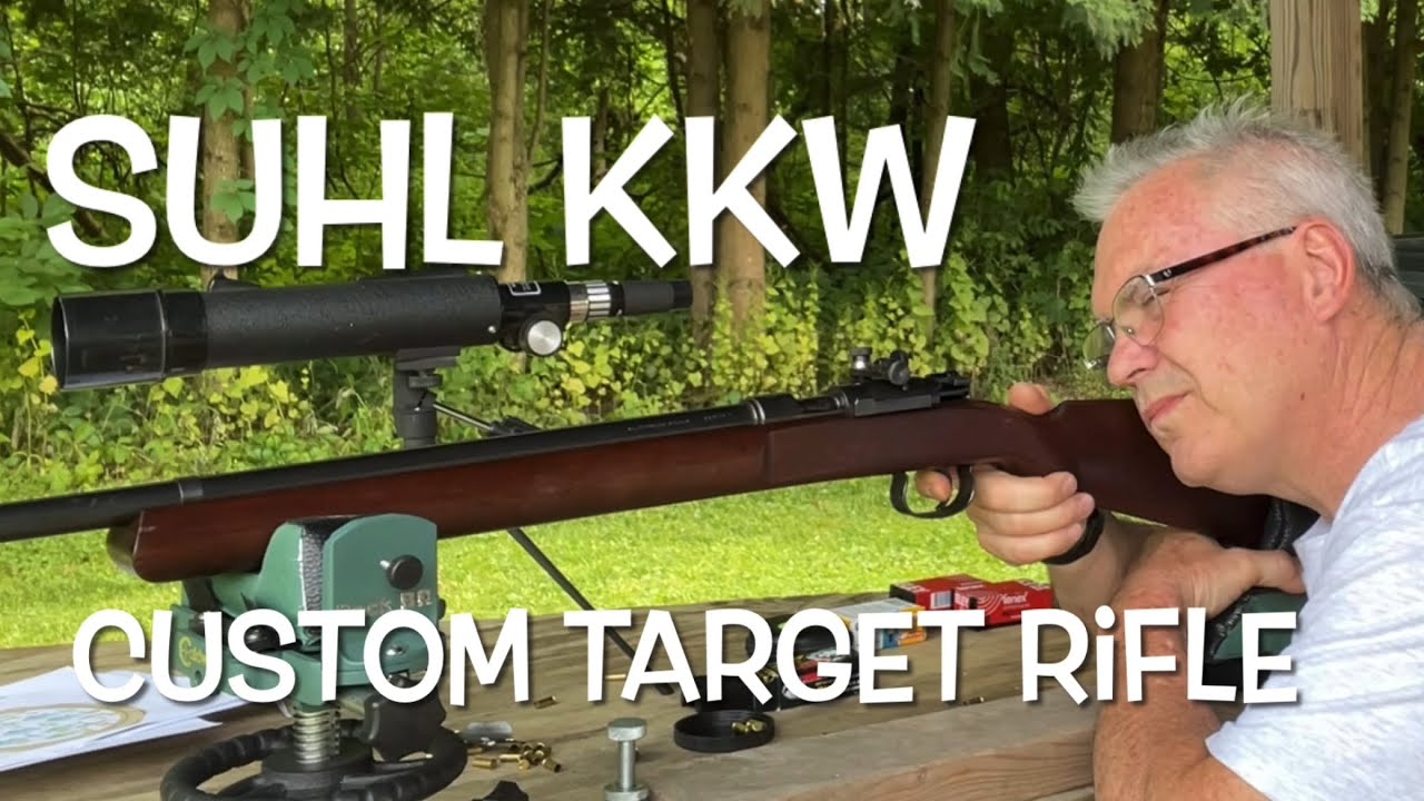 Pre WW2 German BSW Suhl KKW custom target rifle iron sights at 50 yards. Wow!