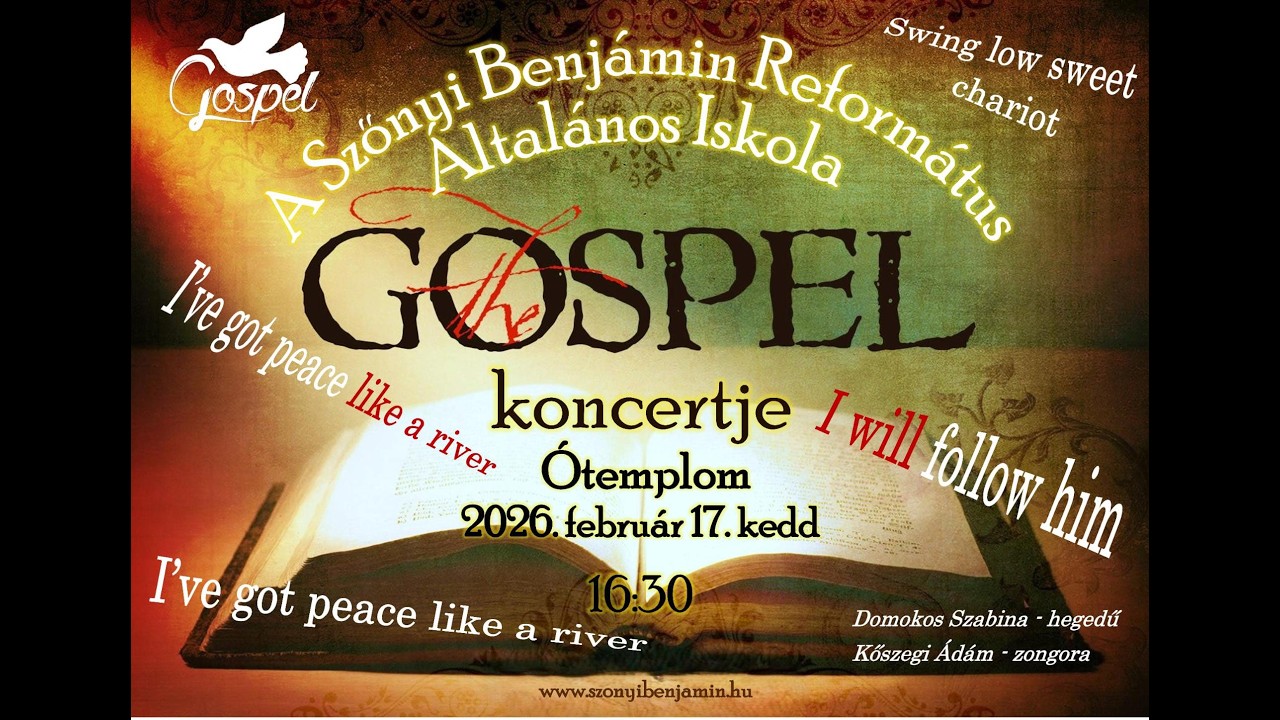 Gospel koncert - 2026. február 17. 16:30