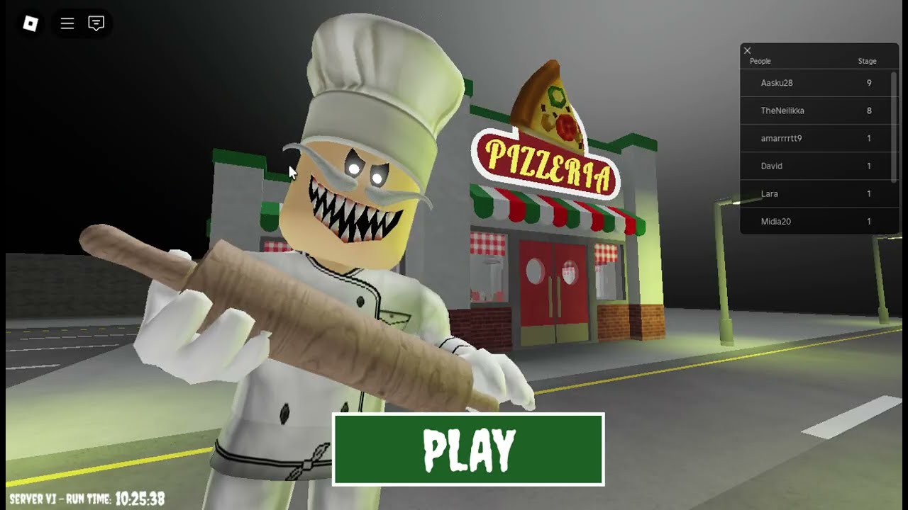 I have played scary pizzaria in roblox