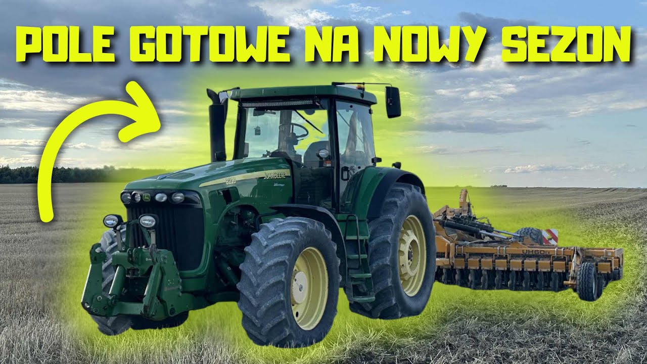 NIE CZEKAŁ PO ŻNIWACH ANI CHWILI 😱– John Deere 8220 i Staltech wjeżdża w pole!