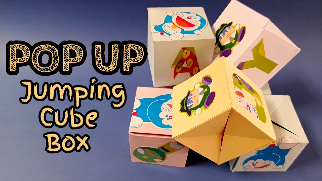 DIY POP UP Jumping Cube Box Viral Step by Step Tutorial | Surprise Gift idea for the loved one