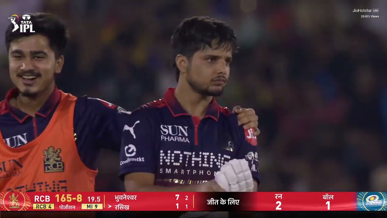 RCB vs MI Last Over DRAMA   TATA IPL 2026