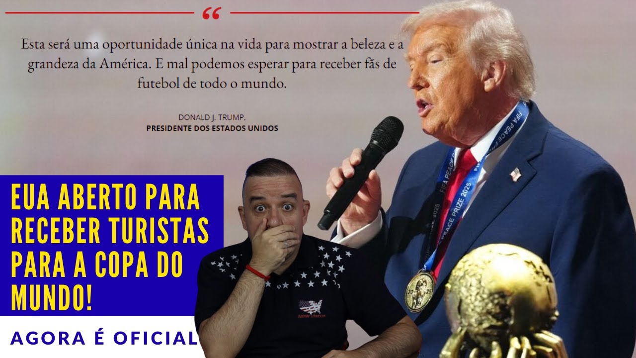Copa do Mundo 2026: Trump anuncia benefícios no visto americano para turistas