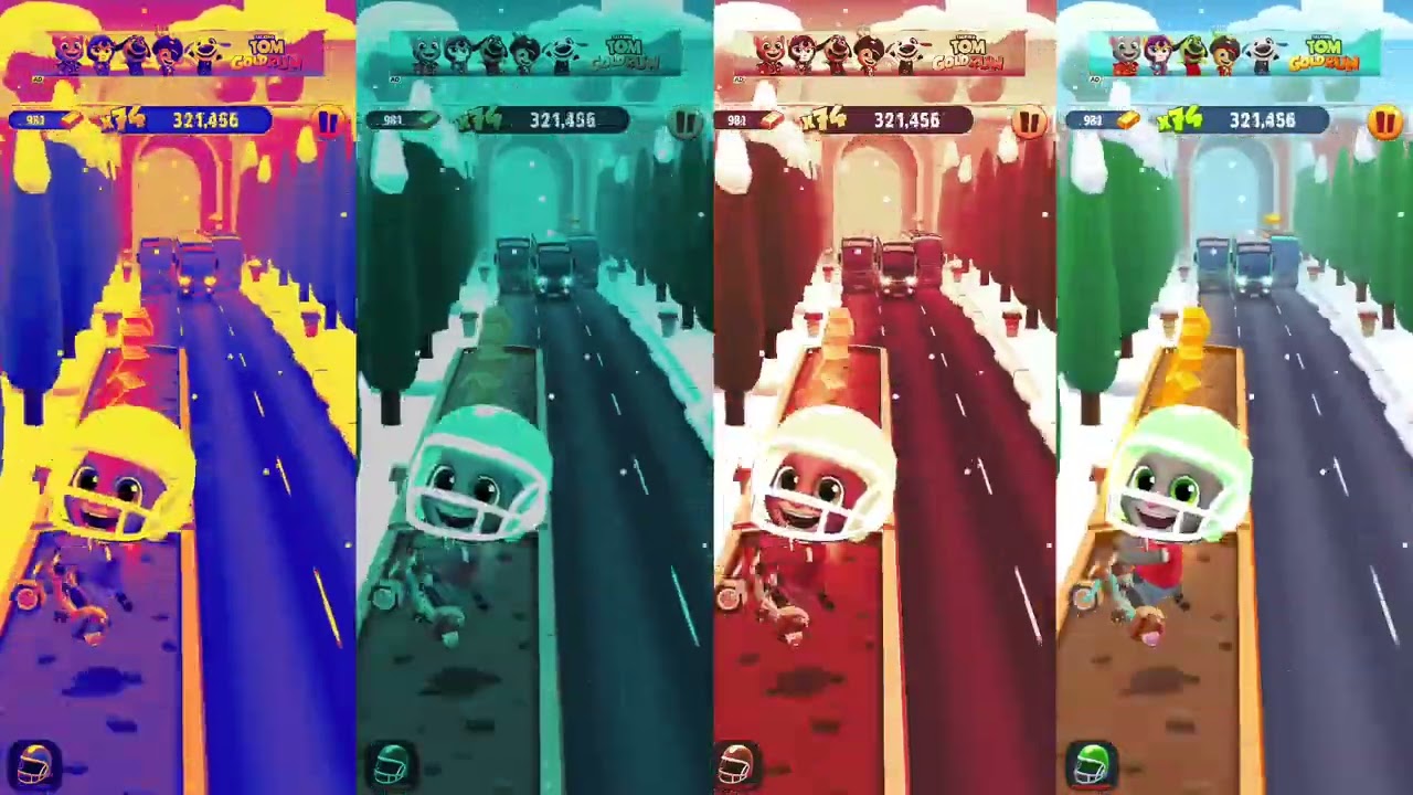 Talking Tom Gold Run - 4 x Govoryashiy Tom Gameplay Android and iOS