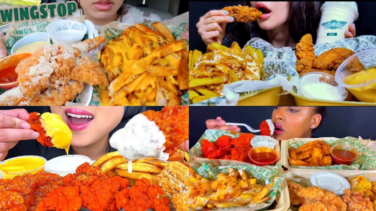 ASMR MUKBANG COMPILCATIONS | Wingstop asmr compilcations | twilight asmr, zulfia asmr, Phan asmr....