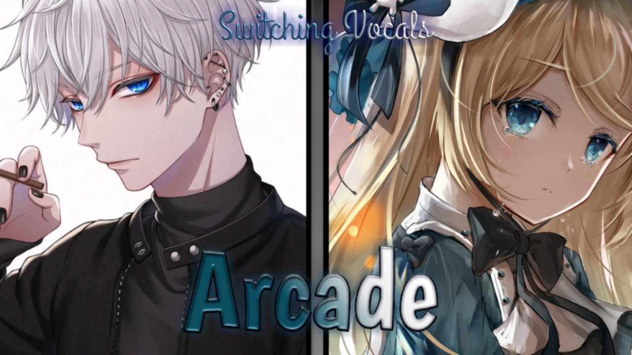 Switching Vocals↬Arcade || Duncan Laurence Ft. FLETCHER - Lyrics ｢Nightcore」