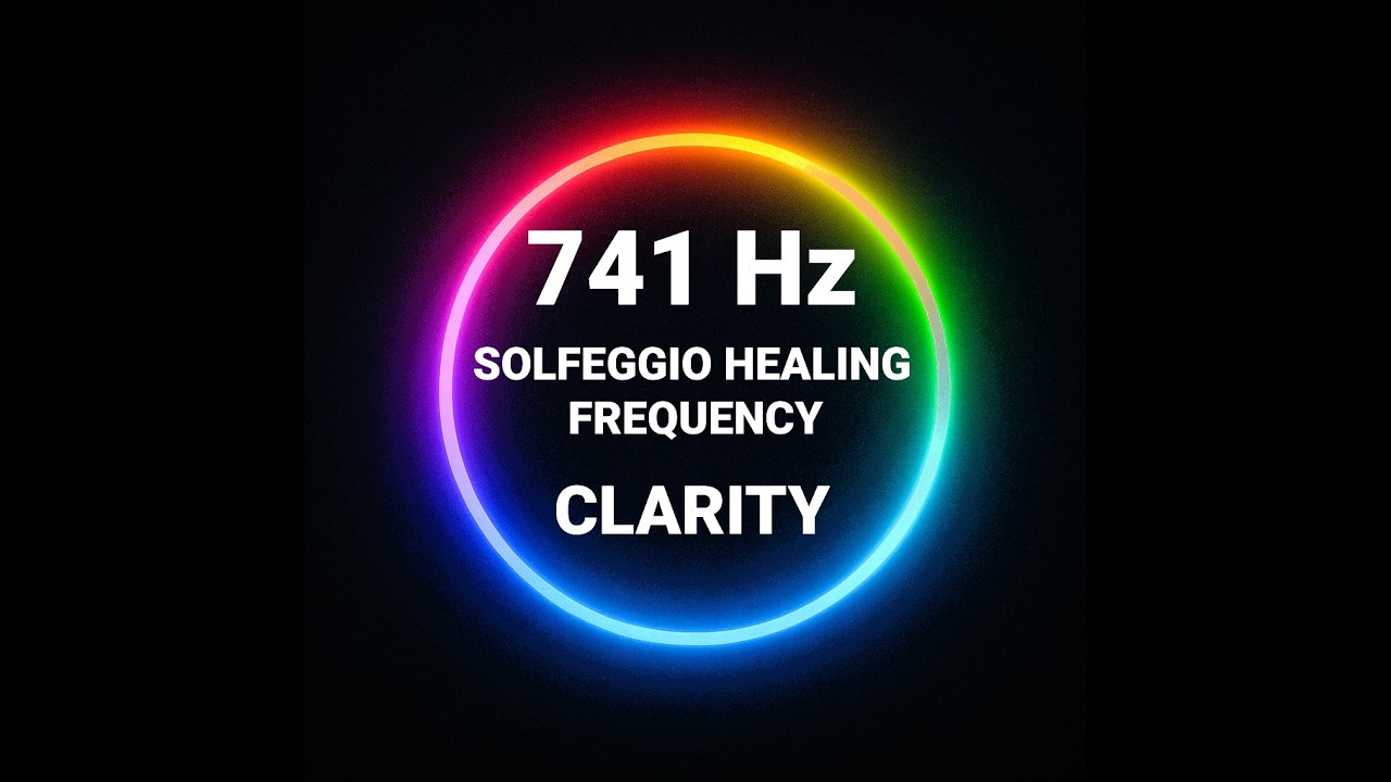 741 Hz Solfeggio Tone — Communication & Truth, Throat Chakra Activation (Black Screen)