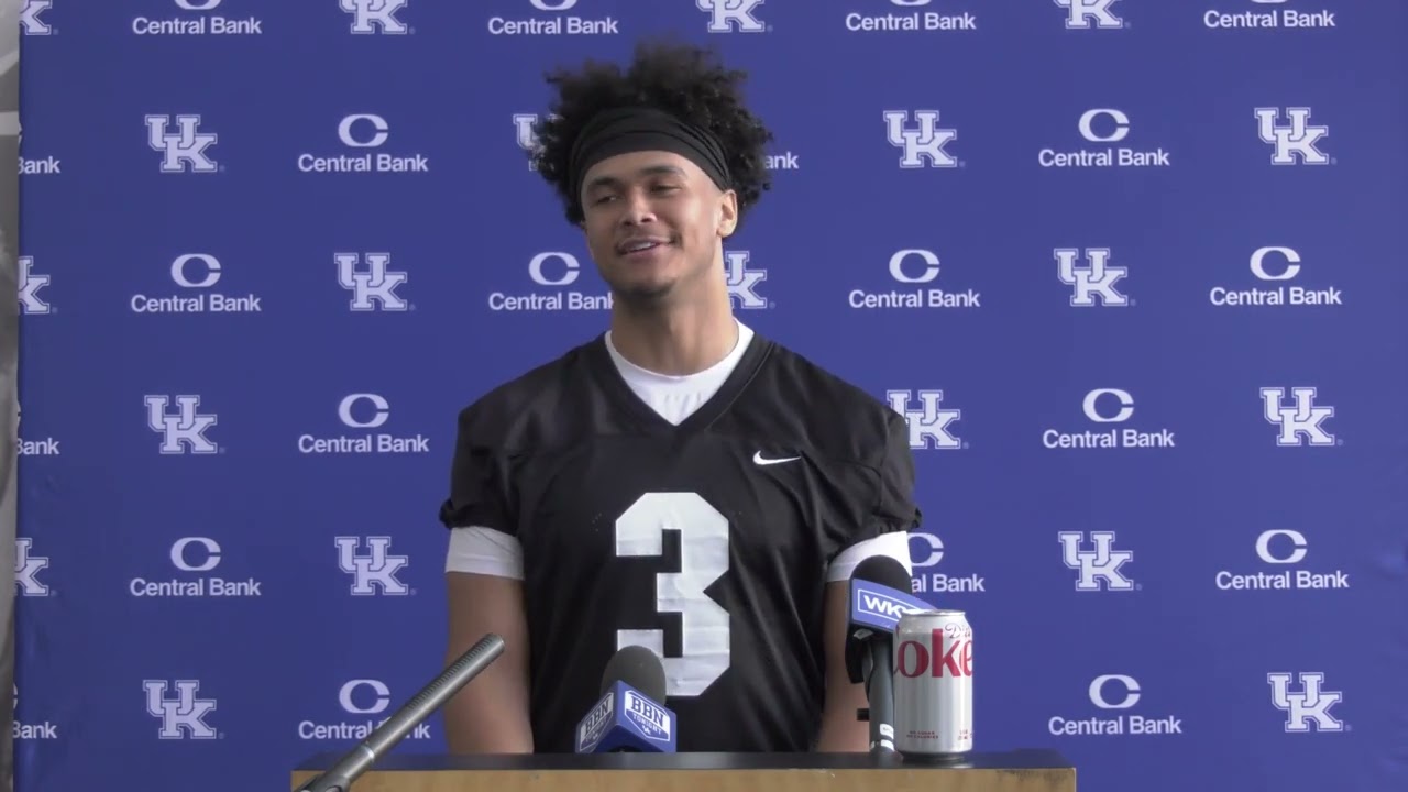 Kentucky Wildcats football QB Kenny Minchey & WR Nik Anderson talk about spring practice