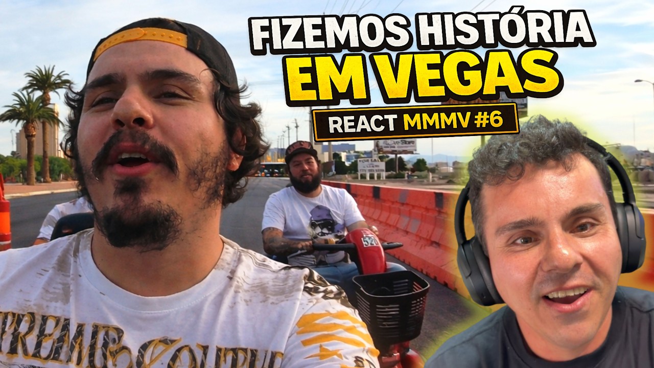 6 HORAS DE SCOOTER EM VEGAS, QUASE APANHAMOS DAS EPOSAS | REACT MMMV #6