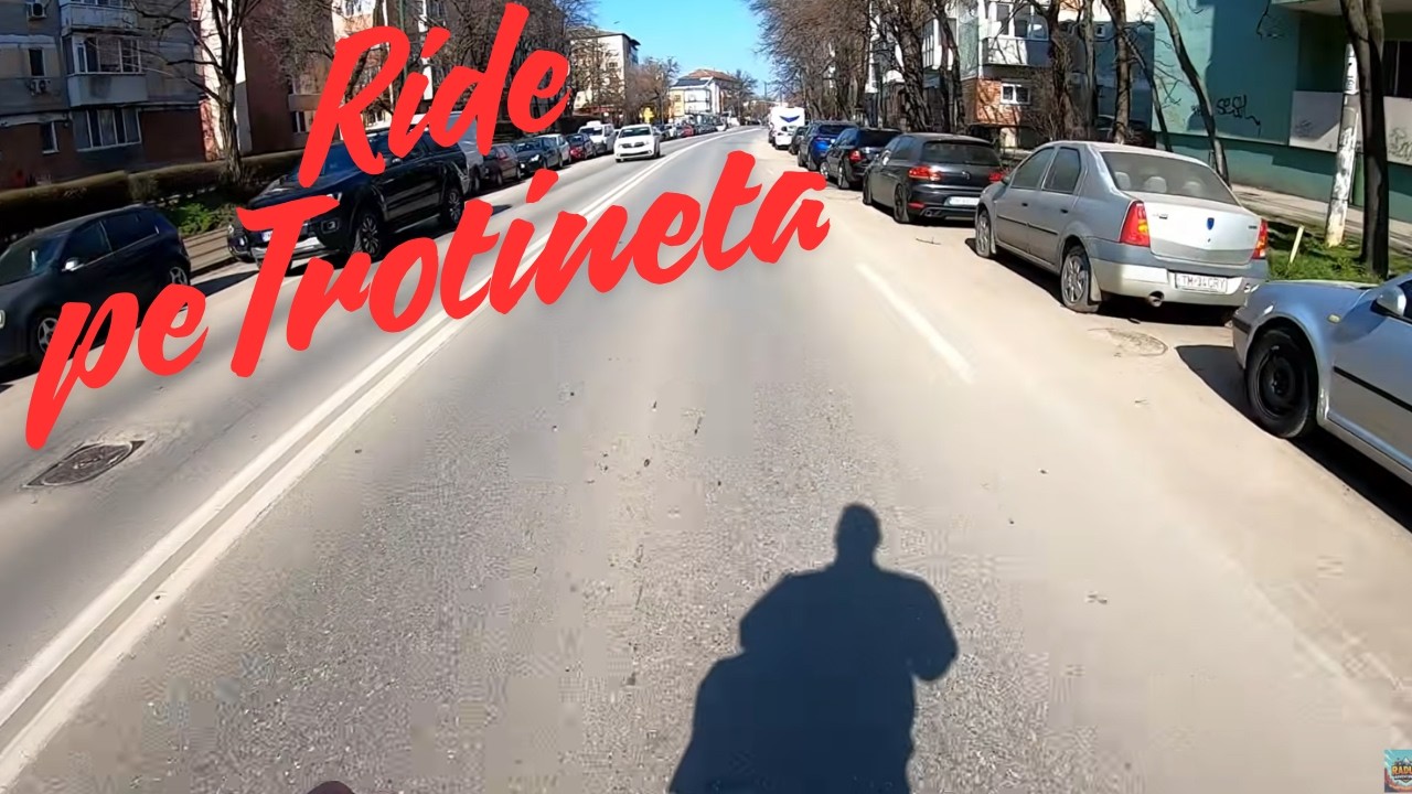 In drum spre Flavia (de sambata), prezint si trotineta mea Segway.
