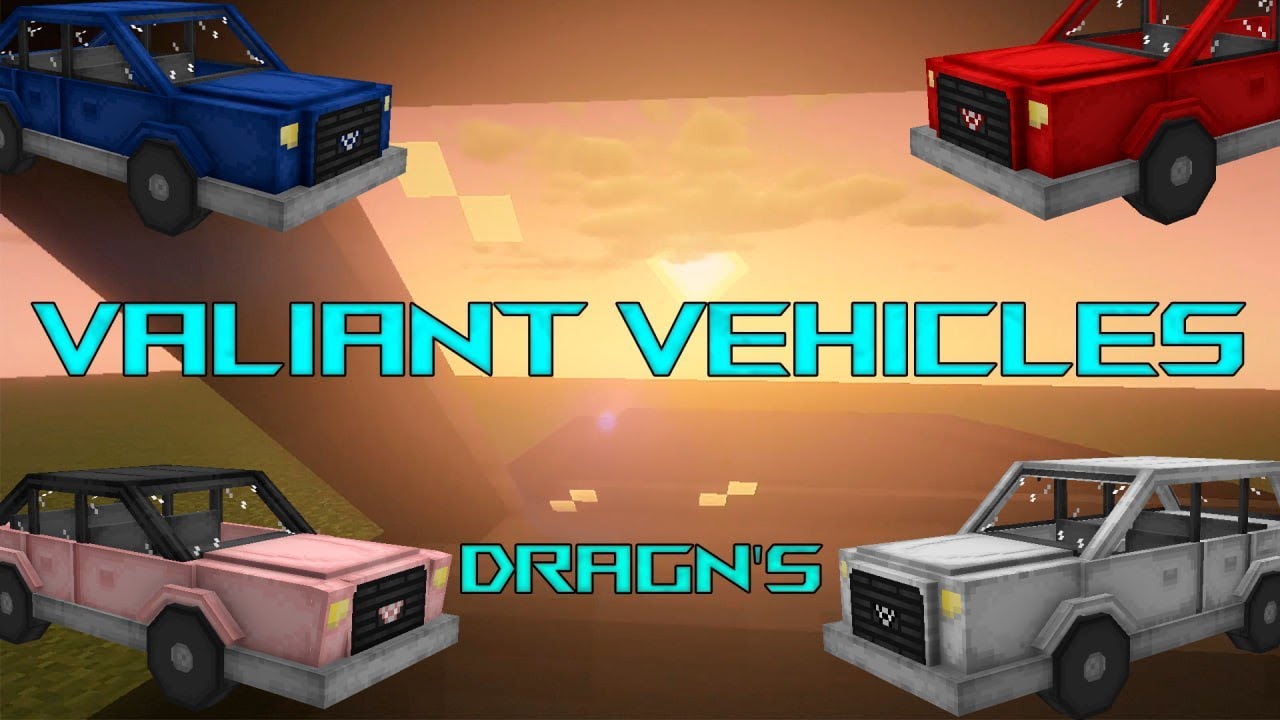 Valiant Vehicles (DragN's) mod in Minecraft !