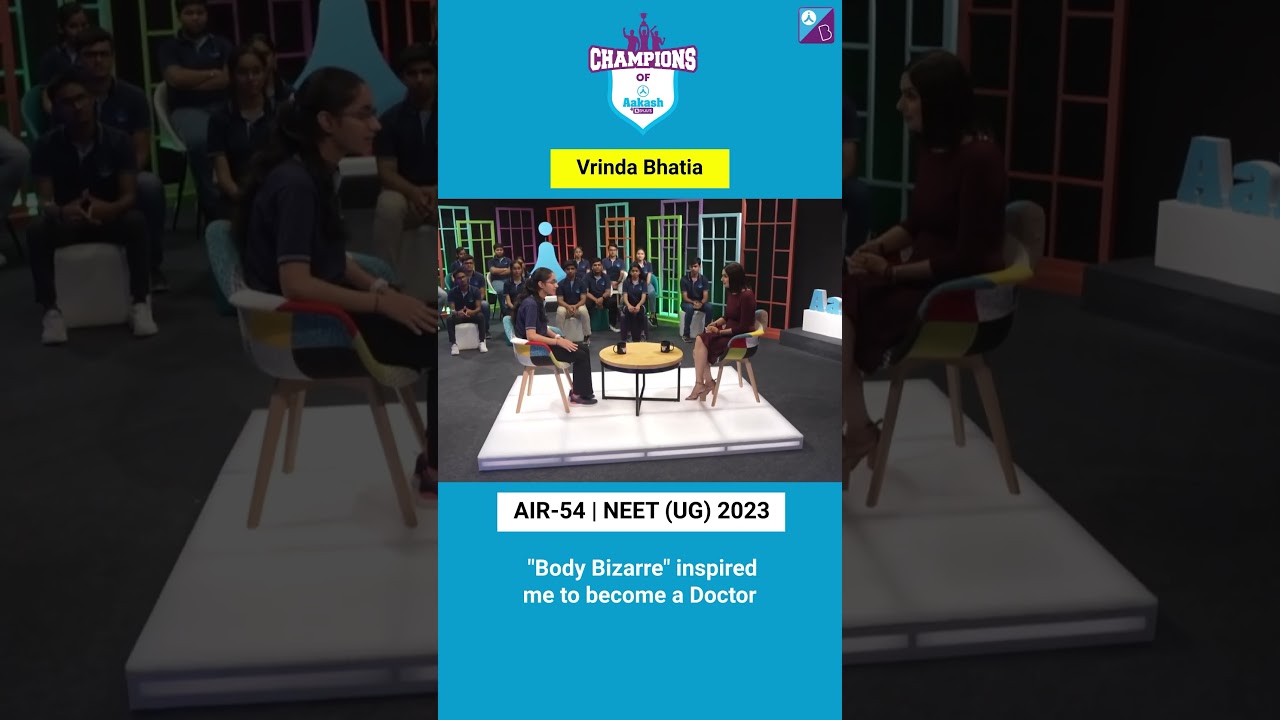 Toppers Mantras | Vrinda Bhatia Air - 54 | Aakash Byjus NEET | #shorts